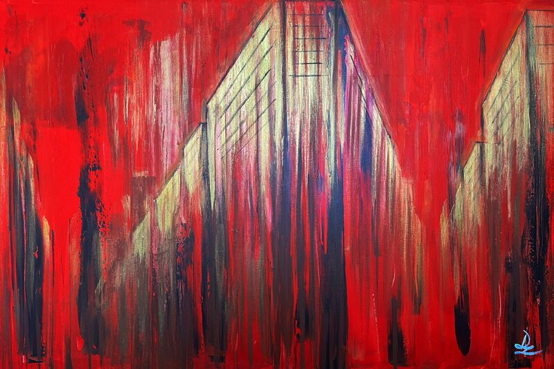 Abstract City #8 - Metropolis - a Paintings by Diluce